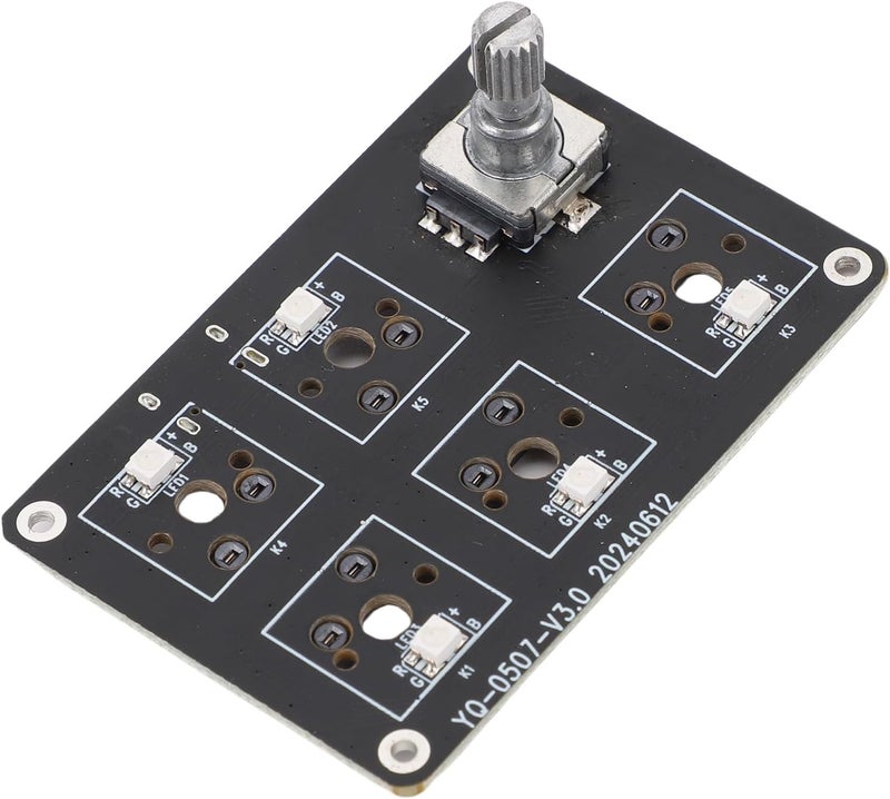 High strength upgraded material YWBL-WH 5 Keys Macro Keypad, Fully Programmable Hot Swappable Mechanical Switch Keyboard with Rotatable Knob Voice Control, for 3D Printer Trusted all-purpose quality Simple practical structure Classic design alternatives Global production standard crafted Anti slip Precision made Scratch resistant Sand resistant Big & small space compatible Easy assemble alternatives Water rust proof Long term storage compatible Safe silicone build Upgraded simple practical design Ready post purchase fulfill Workday cycle fulfillment Long term heavy use compatible Home & professional compatible Globally selected raw material Upgraded general material Economical varied design options Rack sorted local inventory Wide range usage design Global assemble options - Image 4