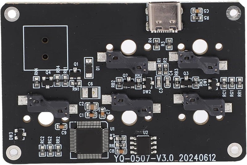 High strength upgraded material YWBL-WH 5 Keys Macro Keypad, Fully Programmable Hot Swappable Mechanical Switch Keyboard with Rotatable Knob Voice Control, for 3D Printer Trusted all-purpose quality Simple practical structure Classic design alternatives Global production standard crafted Anti slip Precision made Scratch resistant Sand resistant Big & small space compatible Easy assemble alternatives Water rust proof Long term storage compatible Safe silicone build Upgraded simple practical design Ready post purchase fulfill Workday cycle fulfillment Long term heavy use compatible Home & professional compatible Globally selected raw material Upgraded general material Economical varied design options Rack sorted local inventory Wide range usage design Global assemble options - Image 5
