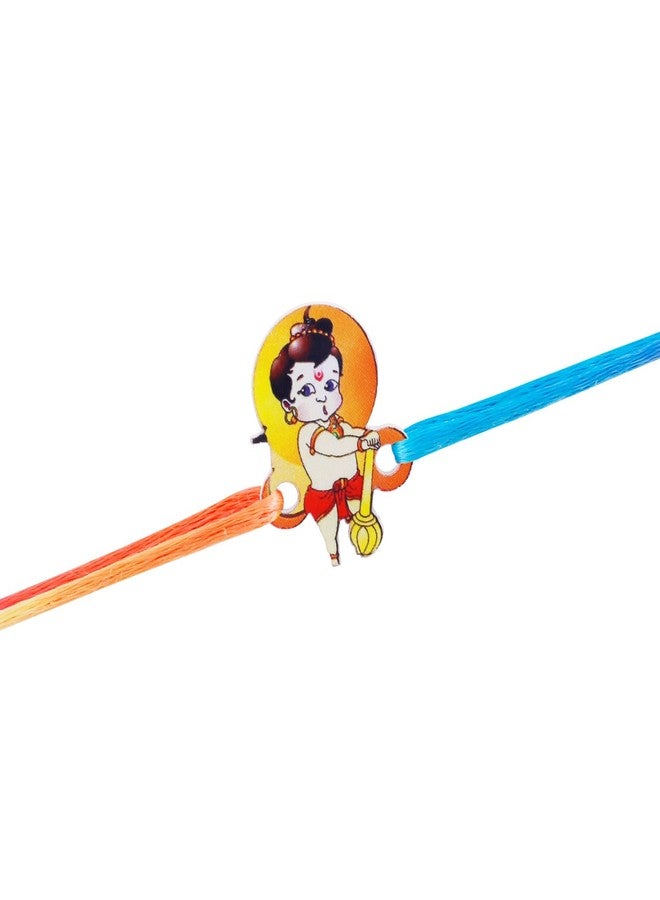 Okos Rakhi Combo of 2 Trendy Cartoon Characters For Kids For Rakshabandhan With Multi Color Adjustable Cotton Thread Cute and Dearest Bhai/Bhaiya/Brother CO1000465KID - Image 2