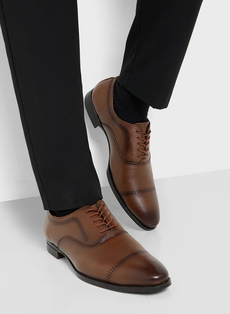 Robert Wood Genuine Leather Formal Lace Ups