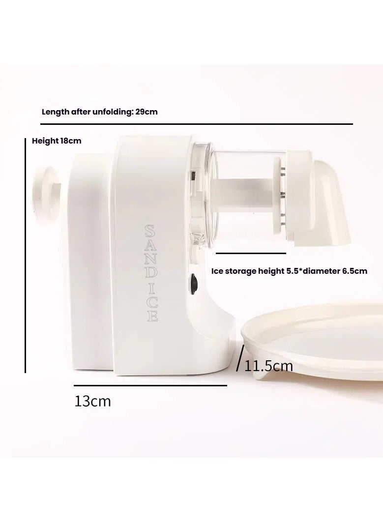 عام مكينة تقشير الجليد أو مطاحن الجليد الكهربائية المنزلية. إنها أداة رائعة لتحويل الجليد إلى شريبات تشبه الثالة. يمكن إعادة شحنها عبر USB. كذلك، يمكن استخدامها كمكينة لصنع الجليد المشطوب وكمكينة لصنع الشايبانة في فصل الصيف. - Image 4