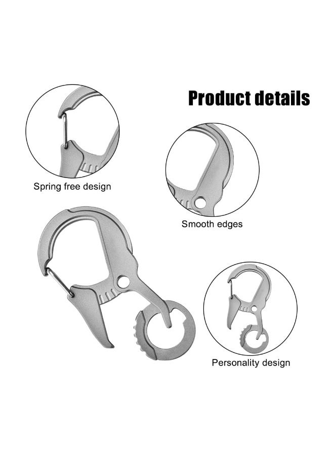 Heavy Duty Key Chain Bottle Opener, Key Chains, Corrosion Protection Key Rings Unbreakable Key Clip with Bottle Opener for Home Office Camping, Carabiner Car Key Chains for Men and Women - Image 2
