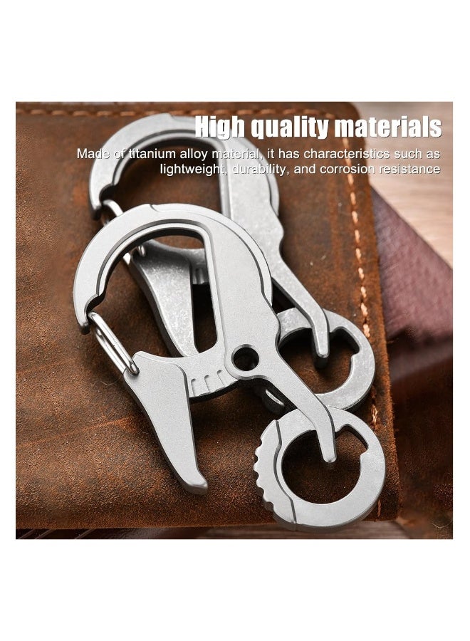 Heavy Duty Key Chain Bottle Opener, Key Chains, Corrosion Protection Key Rings Unbreakable Key Clip with Bottle Opener for Home Office Camping, Carabiner Car Key Chains for Men and Women - Image 5