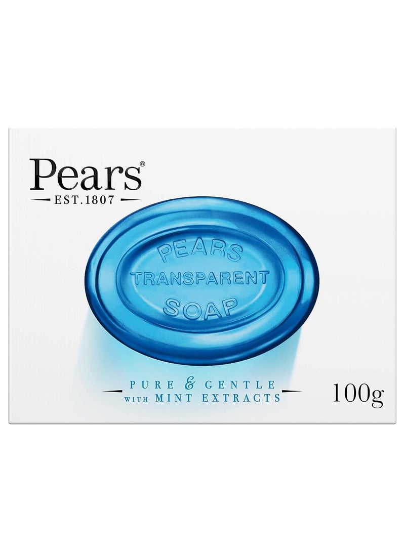 Pears Pure & Gentle Transparent Soap Bar with Mint Extracts 100gm (Pack of 6) - Image 2