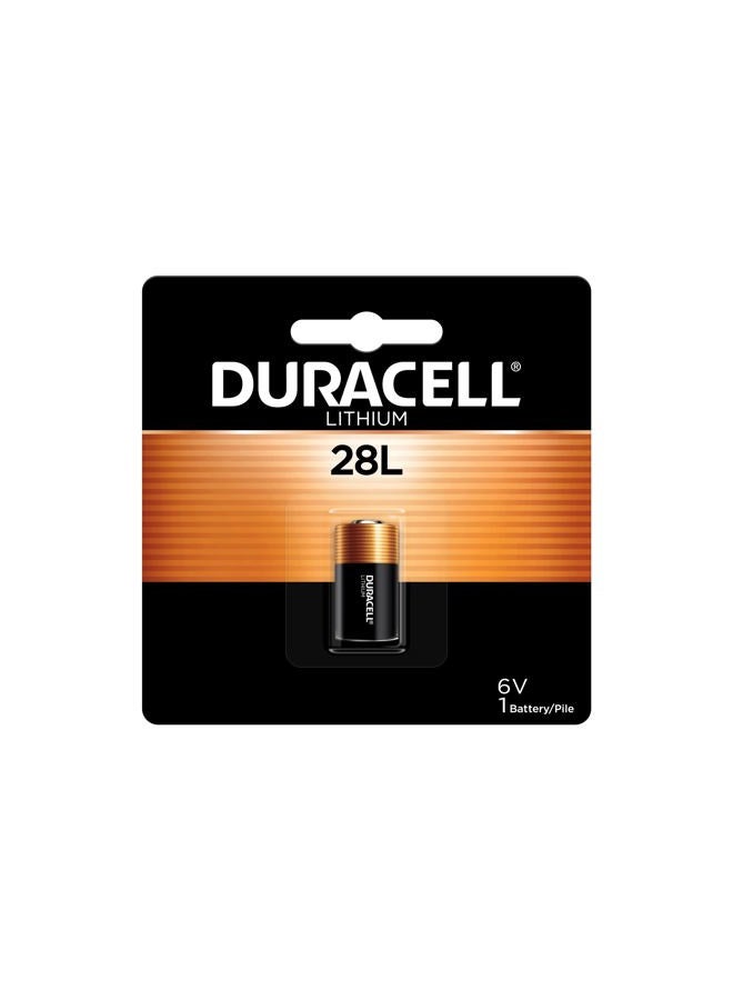 Duracell بطارية ليثيوم Duracell سعة 28 لترًا و6 فولت، عبوة واحدة، بطارية ليثيوم عالية الطاقة سعة 28 لترًا و6 فولت، تدوم طويلاً لكاميرات الفيديو والصور ومعدات الإضاءة والمزيد - Image 1