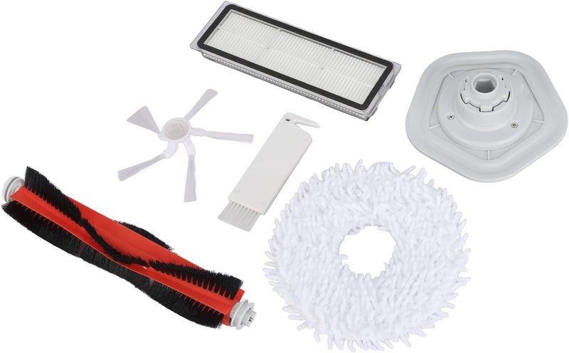 W10 Pro Vacuum Cleaner Parts, Vacuum Cleaner Accessory Set, Rolling Side Brush Filter Mop Cloth Kit with Cleaning Brush Tool, Fitting Replacement for W10 Pro - Image 5