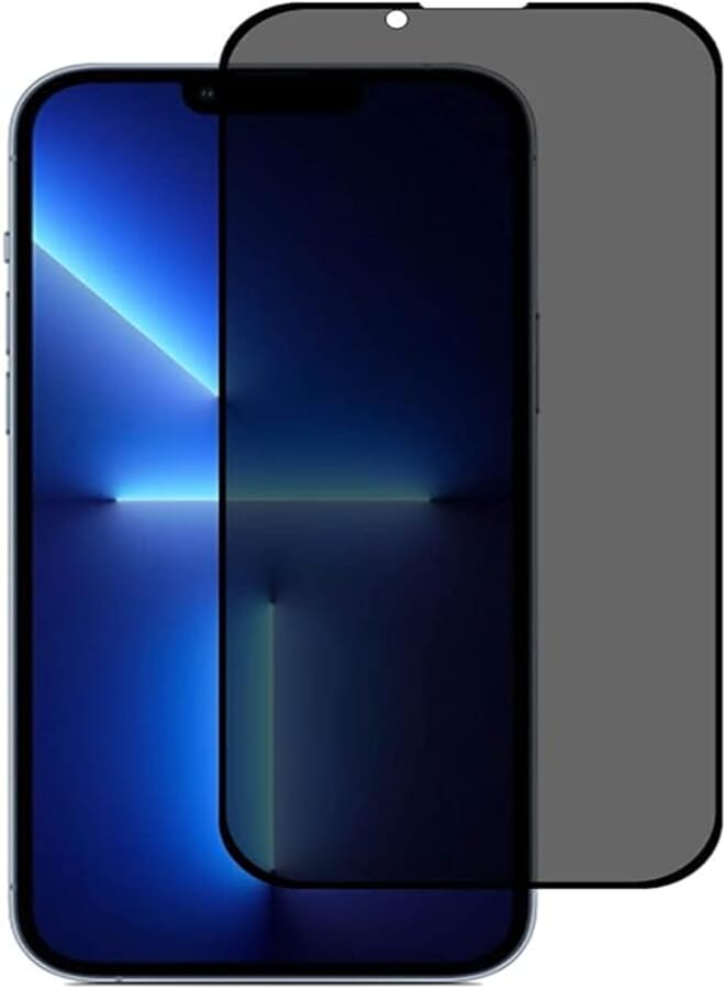 Al-HuTrusHi Screen protector compatible with iPhone 13 Pro Max privacy tempered glass [privacy protection, 9H hardness, scratch-resistant], anti-spy screen protector for iPhone 13 Pro Max