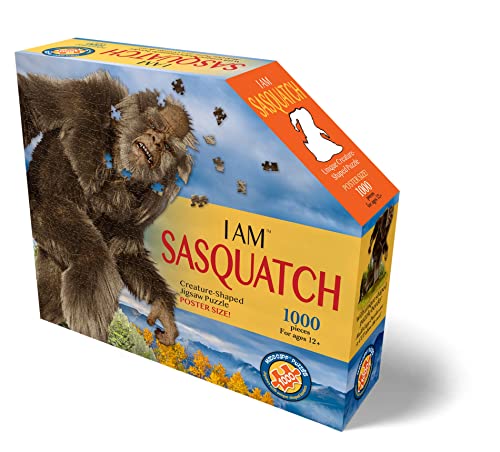 Madd CAPP Sasquatch 1000 Piece Jigsaw Puzzle  7005  Unique Shaped Border Deluxe FiveSided Tamperproof Box Includes Educational Madd CAPP Fun Facts Multicolor Sasquatch 10007005 - Image 5