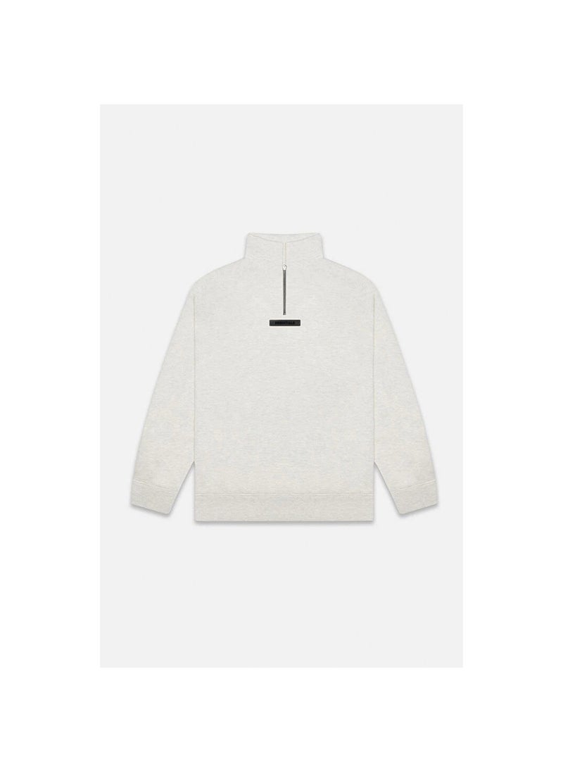 Generic - 2021 SS Half-Zip Fleece Hoodie FOG Essentials Streetwear Oatmeal - Image 1