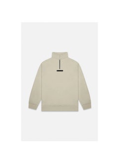 Generic 2021 SS Half-Zip Fleece Hoodie FOG Essentials Streetwear Oatmeal  - Image 2
