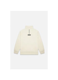 Generic 2021 SS Half-Zip Fleece Hoodie FOG Essentials Streetwear Oatmeal  - Image 5