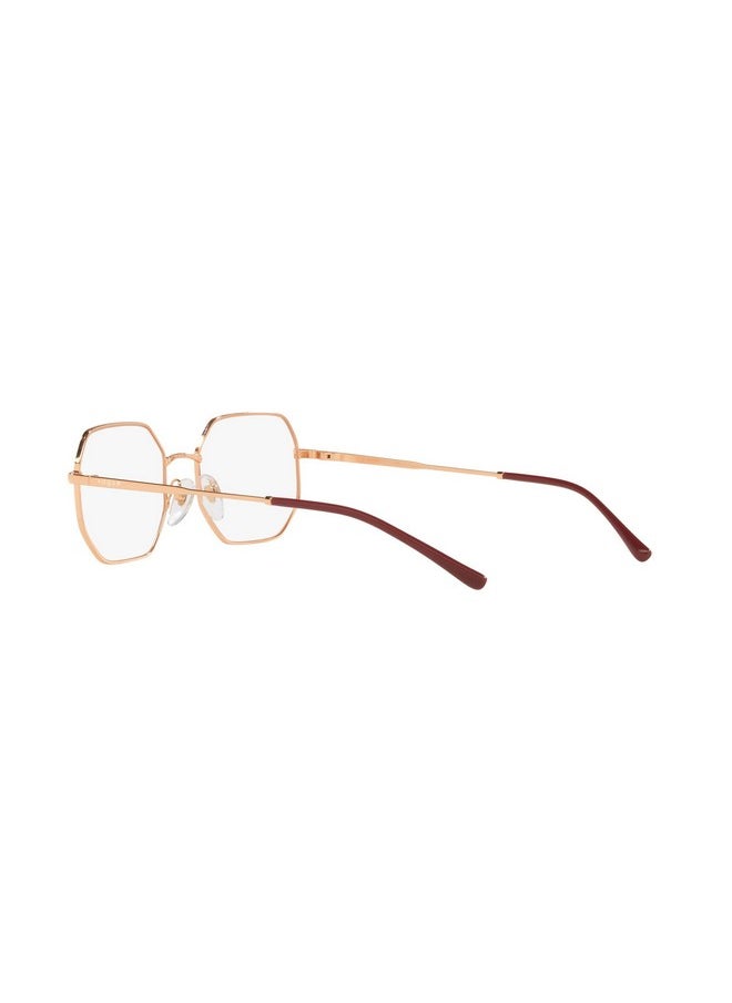 Vogue Eyewear Women'S Vo4228 Hexagonal Prescription Eyewear Frames, Rose Gold/Demo Lens, 51 Mm  - Image 5