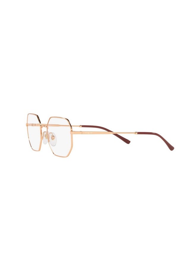Vogue Eyewear Women'S Vo4228 Hexagonal Prescription Eyewear Frames, Rose Gold/Demo Lens, 51 Mm  - Image 3