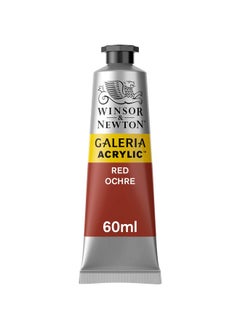 وينسور آند نيوتن ألوان أكريليك Winsor & Newton Galeria - أنبوب 60 مل - أحمر مغرة (564) - ألوان أكريليك عالية الصبغة مقاومة للضوء للفنانين على القماش والخشب والأقمشة والورق - تتوفر المزيد من الألوان  - Image 1