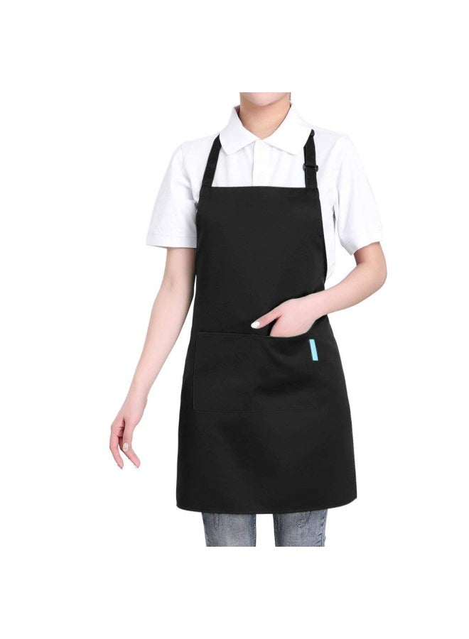 esonmus Polyester Kitchen Apron Black - Image 4