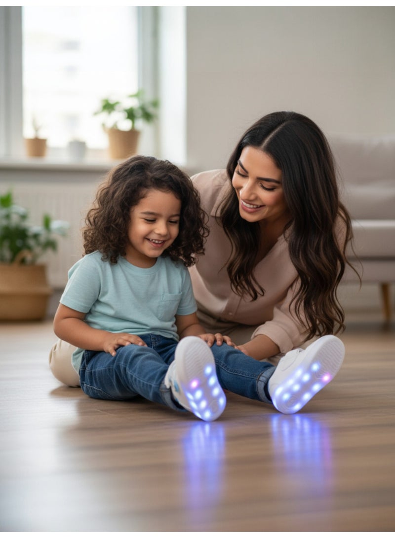 stylish LED Light Up Kids Shoes - Light-Up Shoes for Girls and Boys, Light-Up Shoes for Girls and Boys, Light-Up Shoes for Kids, Sizes 20-25, Light-Up Design, Anti-Slip, Comfortable, Easy to Wear, Kids Shoes, Kids Walking Shoes, Kids Shoes with Light - Image 3