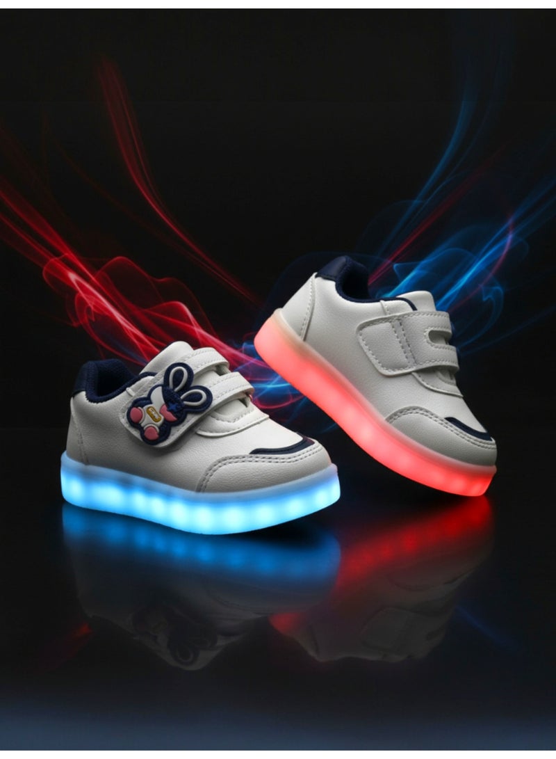 stylish LED Light Up Kids Shoes - Light-Up Shoes for Girls and Boys, Light-Up Shoes for Girls and Boys, Light-Up Shoes for Kids, Sizes 20-25, Light-Up Design, Anti-Slip, Comfortable, Easy to Wear, Kids Shoes, Kids Walking Shoes, Kids Shoes with Light - Image 1