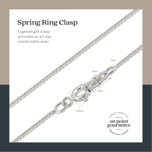 KEZEF 18k Gold Over Sterling Silver 1mm Box Chain Necklace Made in Italy | 925 Sterling Silver Necklace for Women | Rose Gold Chain for Women Men - Image 4