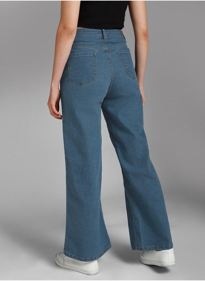 HIGH STAR - High Rise Bootcut Jeans by Styli - Image 1