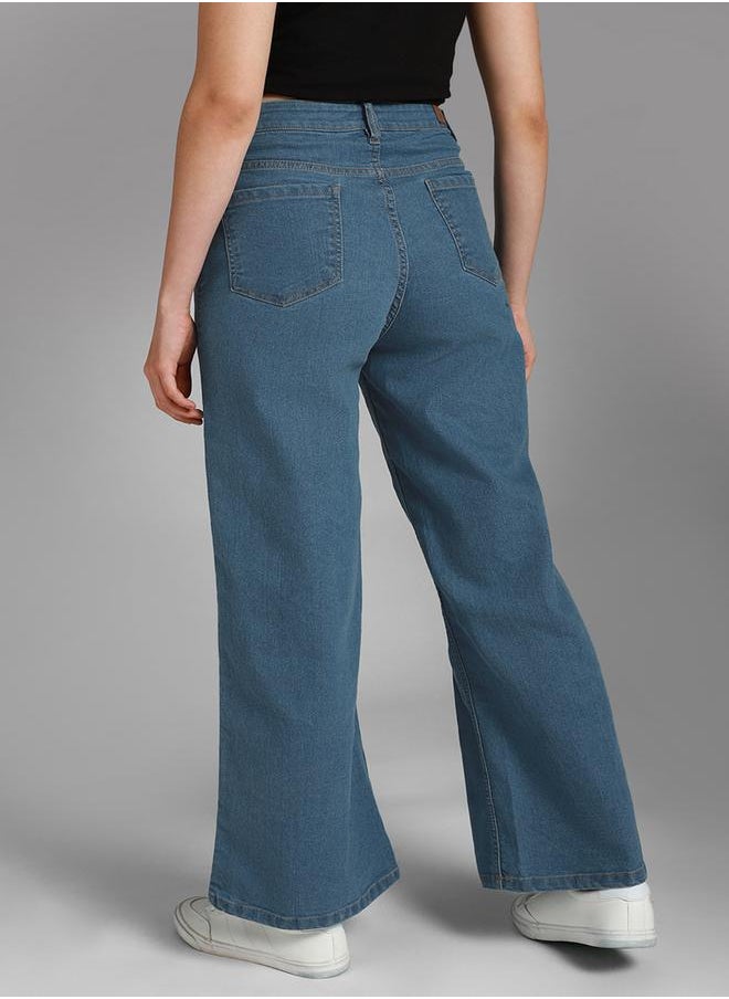 HIGH STAR - High Rise Bootcut Jeans by Styli - Image 1
