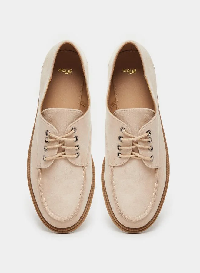 Styli Styli Suede Lace Up Casual Shoes