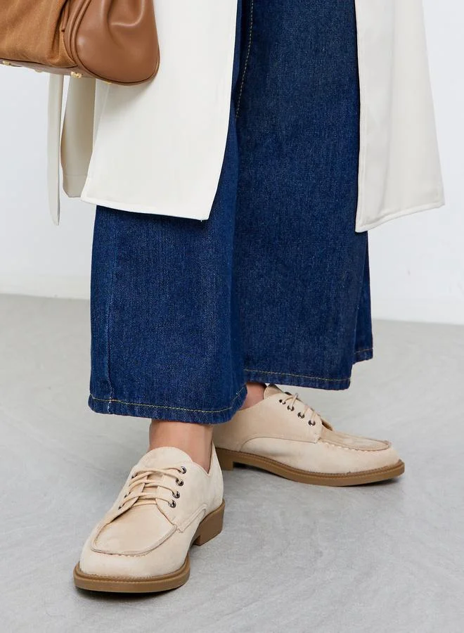 Styli Styli Suede Lace Up Casual Shoes