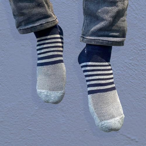 HEELIUM Bamboo Ankle Socks for Men | Odour-Free and Breathable | Padded Base and Anti-bacterial | 3X Softer Than Regular Socks - Image 5