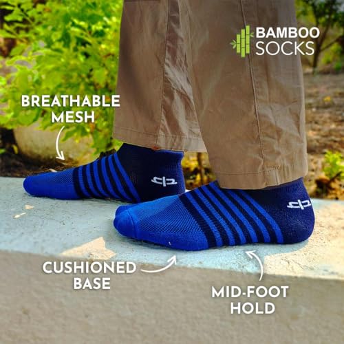 HEELIUM Bamboo Ankle Socks for Men | Odour-Free and Breathable | Padded Base and Anti-bacterial | 3X Softer Than Regular Socks - Image 3