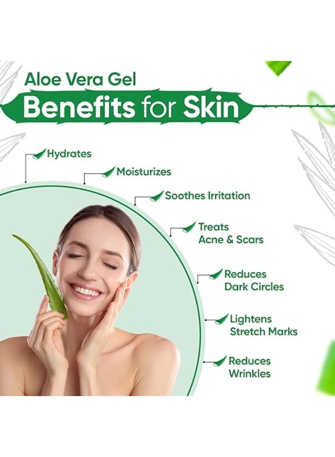 KAZIMA Pure Natural Aloe Vera Gel for Skin (500g) - Image 2