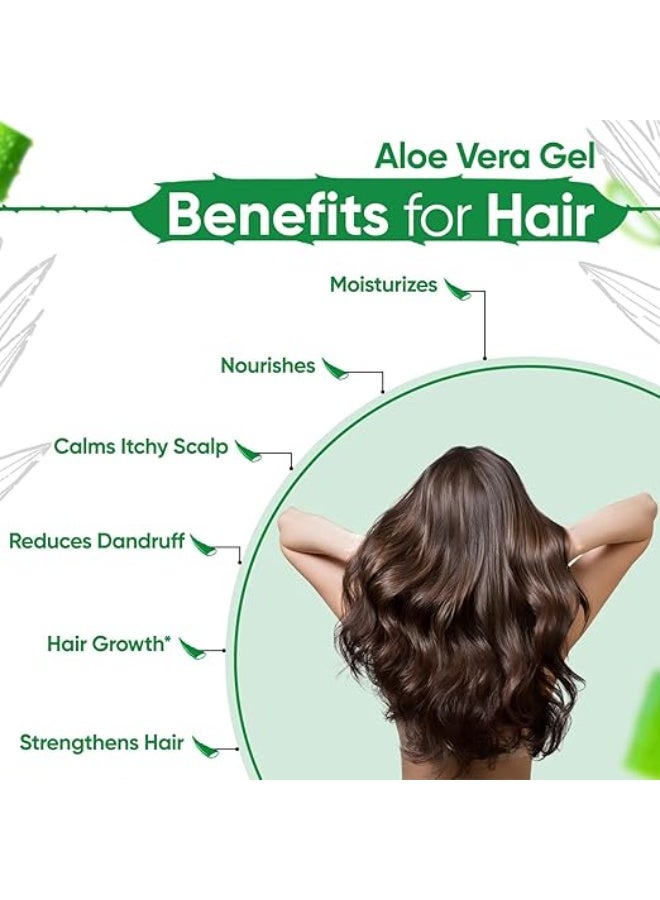 KAZIMA Pure Natural Aloe Vera Gel for Skin (500g) - Image 3