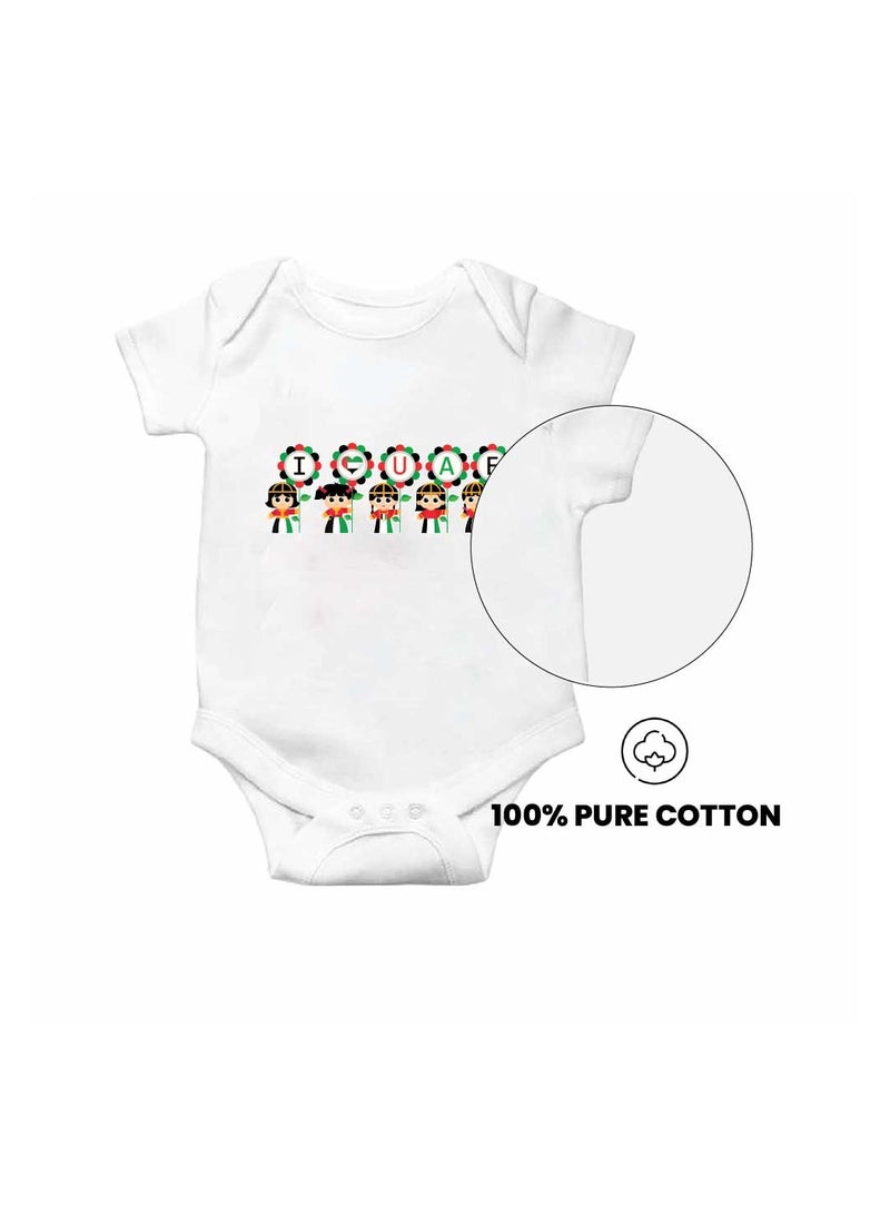 PRINTSHOP4ME Baby Unisex Soft cotton Onesie Romper Baby Bodysuit for celebration of UAE National day (Design 5) - Image 5