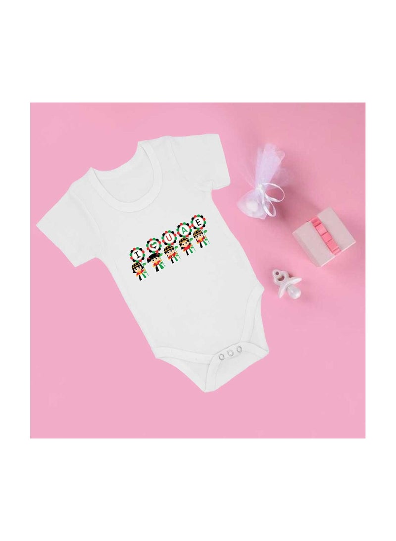PRINTSHOP4ME Baby Unisex Soft cotton Onesie Romper Baby Bodysuit for celebration of UAE National day (Design 5) - Image 4