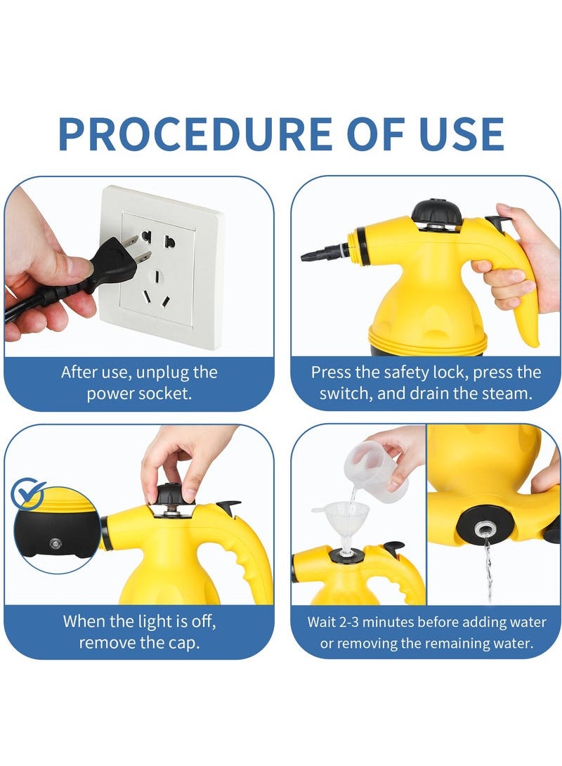 DF High Temperature Steamer Steam Cleaner Handheld Steam Cleaner Suitable for Home Kitchen Bathroom Car Cleaning Tools. - Image 4