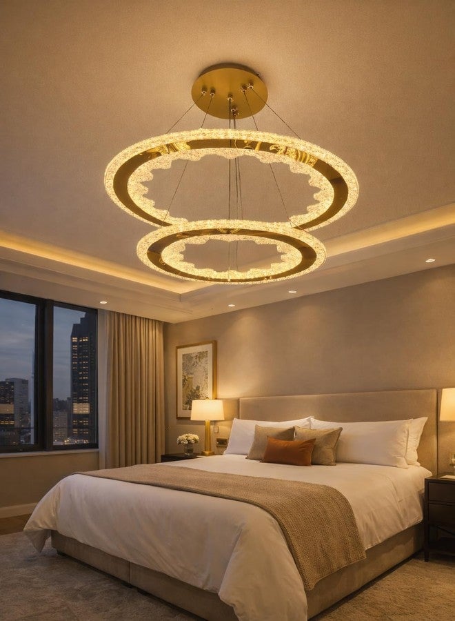 ثريا معلقة LED عصرية من OJIT LIGHT DECORATION طراز 20041 | إضاءة دافئة بيضاء، مصباح معلق عصري | مثالية لغرفة الطعام، غرفة المعيشة، جزيرة المطبخ، والردهة - Image 2