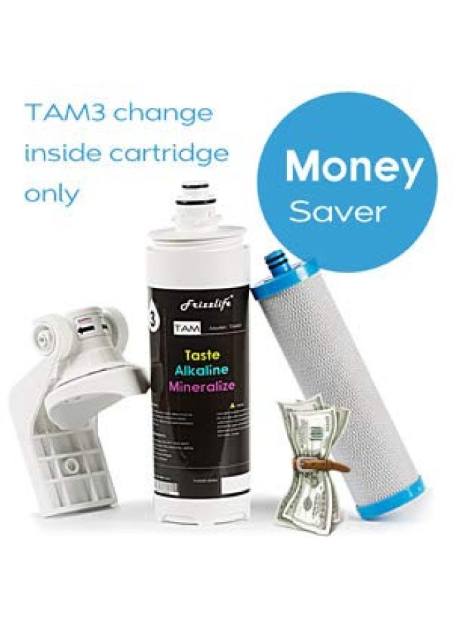 Generic - FRIZZLIFE TAM3 Replacement Filter Cartridge for PD600 Reverse Osmosis Undersink Filter System 3rd Stage - Remineralization Alkaline Filter - Image 1