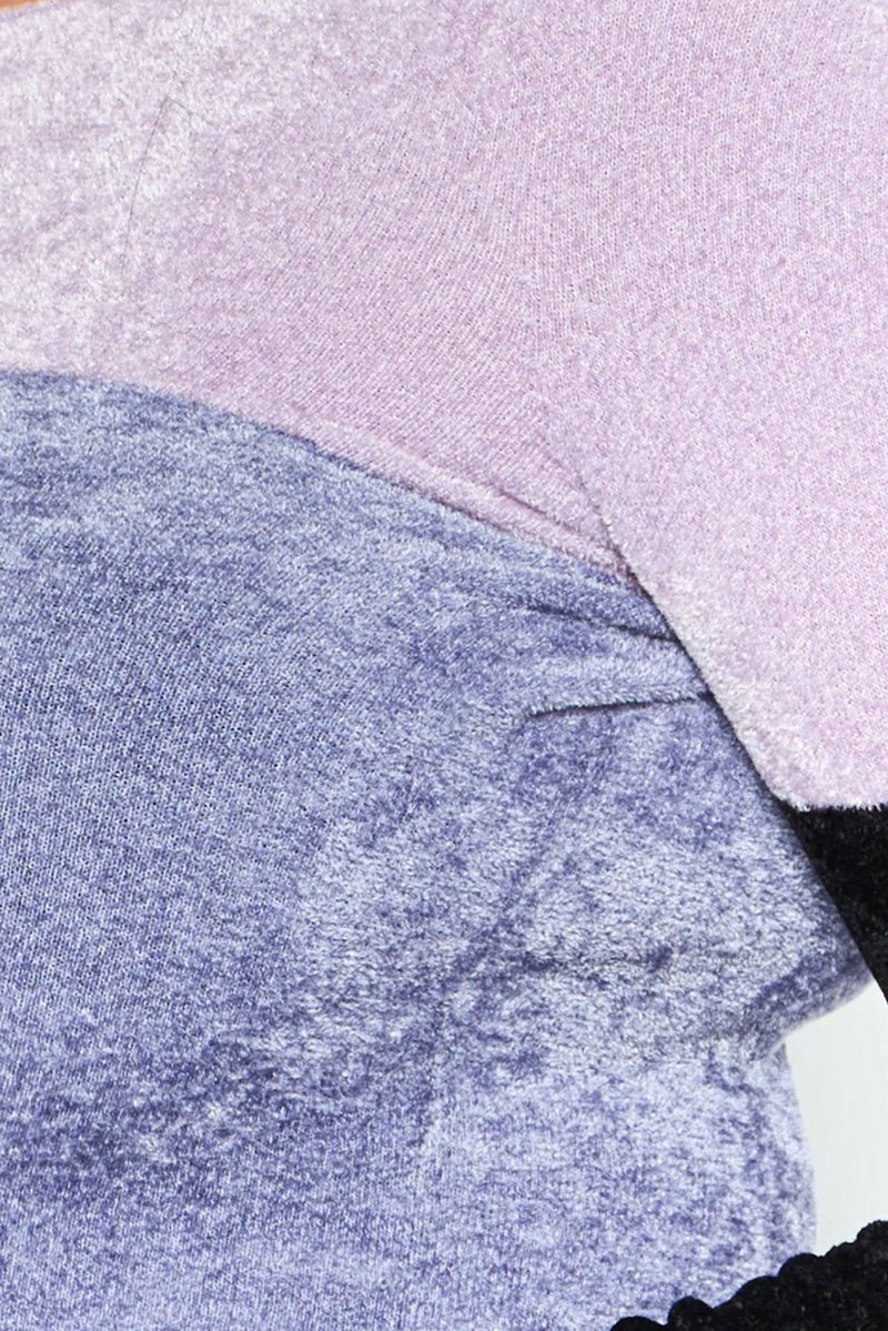 armani Emporio Armani Women Colorblock Sweater, Purple - Image 5