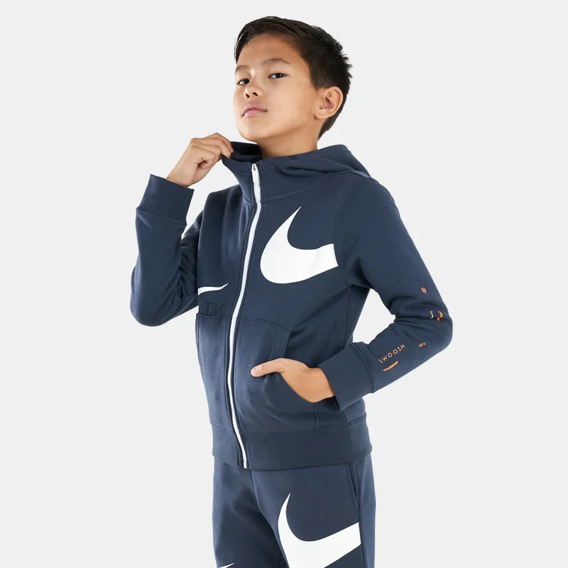 Nike Kids' Sportswear Swoosh Fleece Hoodie (Older Kids)