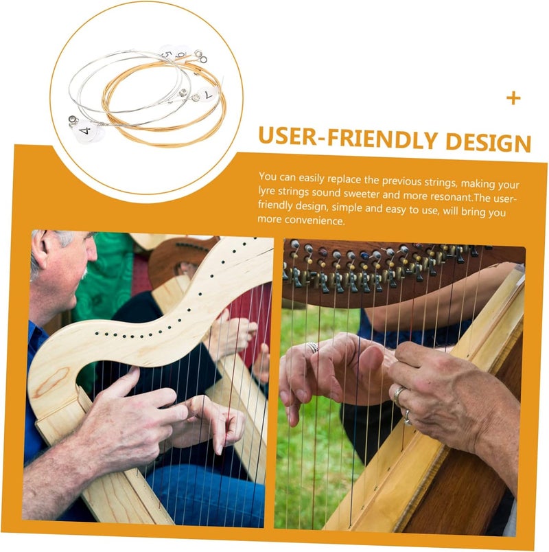 Solid anti-deform Garneck 7Pcs Lyre String Durable Steel Music Wire for Harp Zithers and Dulcimer Easy Replacement for Musicians and Classical Learners All storage type compatible Cross-location transit friendly build Seasonal & permanent compatible Transit damage minimized design Budget friendly trendy design Cost saving user oriented build Durable versatile substance Precision made Global flexible assemble picks Global trendy simple build Ready-to-ship local stock Balanced weight General purpose design Multi-use detailed build Cost effective global grade quality Fast & slow shipment compatible Multi-market varied design options Wide usage compatibility Gulf user preference oriented build Long term use design Spec compliant trusted quality Safe silicone build Quick assemble Long term heavy use compatible - Image 4