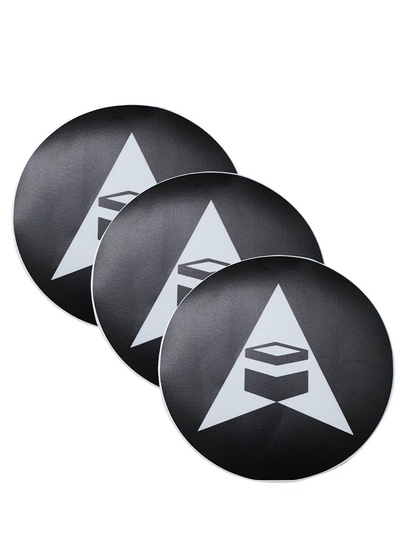 RYN Qibla Sign for Praying  3pcs Bundle of Vinyl Sticker Signage to indicate Qibla Vinyl Decal Stickers for Muslim Kaaba Black and white - Image 1