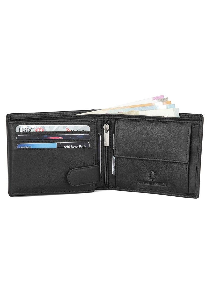 WildHorn Leather Wallet for Men, Black,(Pack of 1) - Image 3