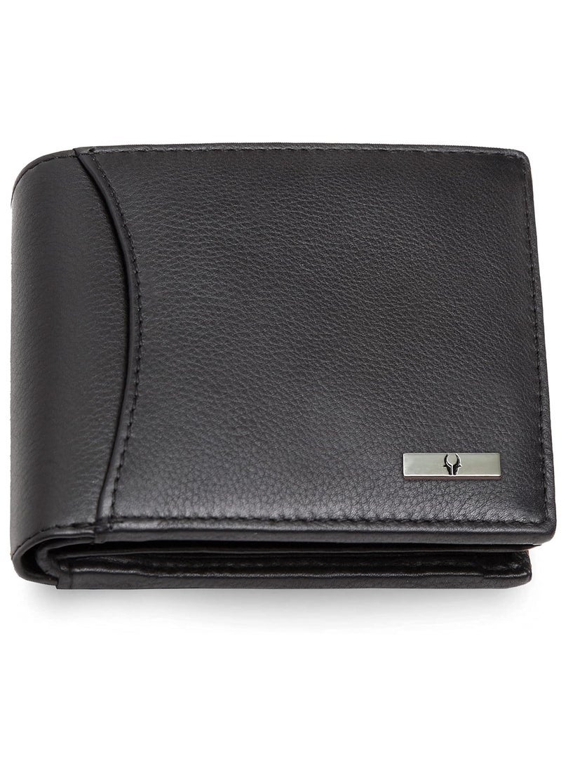 WildHorn Leather Wallet for Men, Black,(Pack of 1) - Image 2