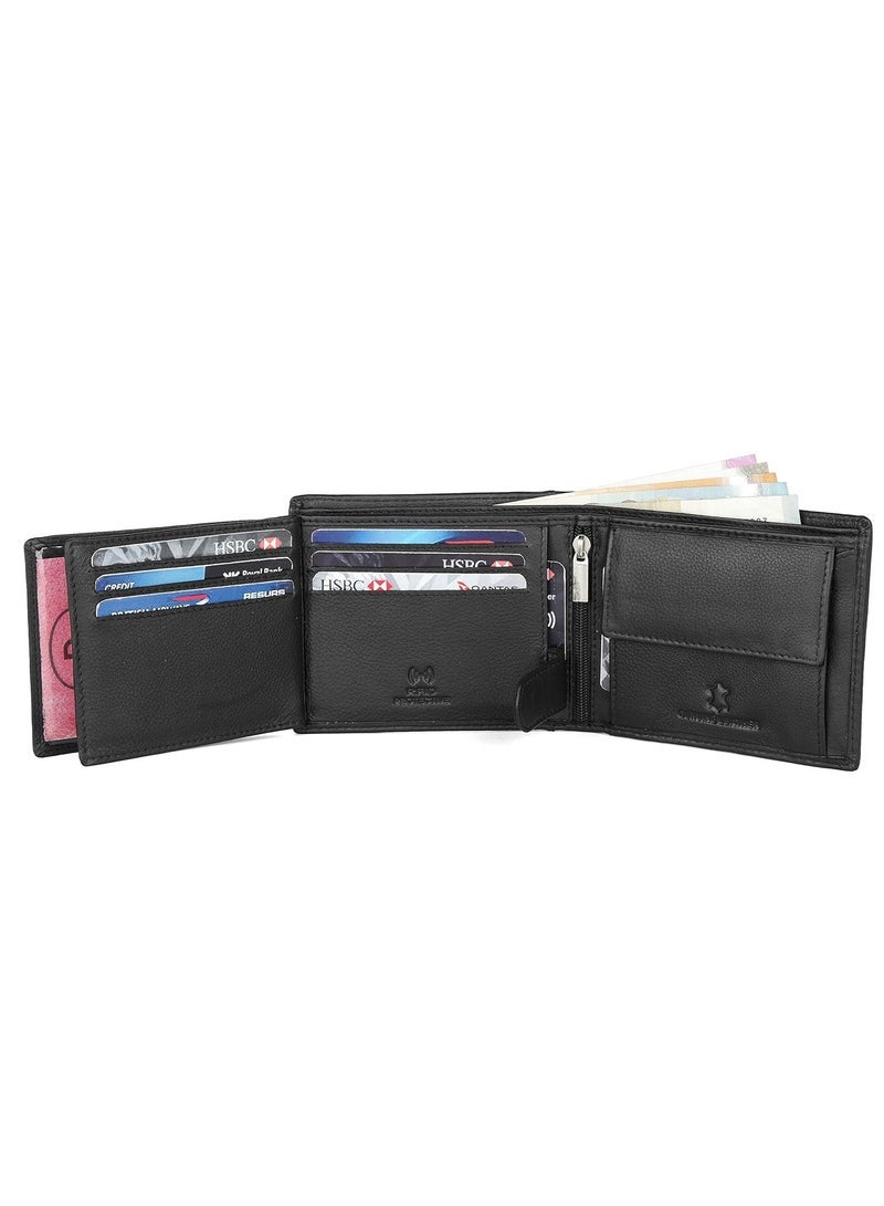 WildHorn Leather Wallet for Men, Black,(Pack of 1) - Image 5