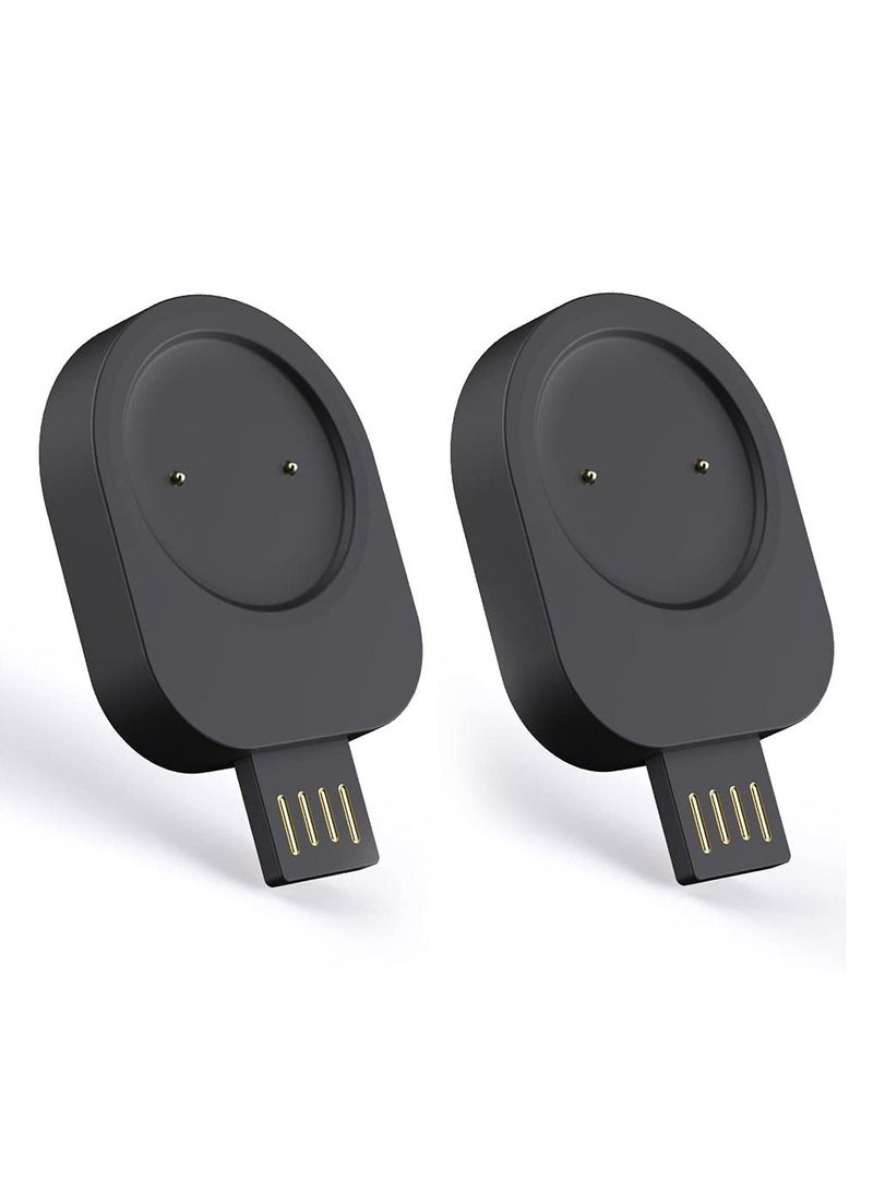 SYOSI Compatible with amazfit gts 2 Mini USB Portable Charger GTR 2 2e t-rex pro Fitness bip u pro pop zeep e z Smart Watch accessoires(2-Pack)  - Image 1