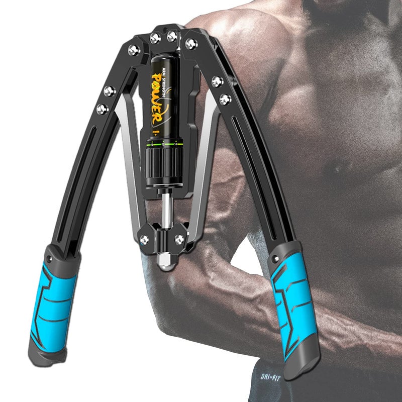 RFAIKA Arm Exercise Equipment Chest Workout - Hydraulic Power Twister 10 Gears Adjustable 22-440lbs,Thick Steel Wear-Resistant, Non-Slip Handle PU Rubber, Workout Equipment Home Gym for Men and Women - Image 1