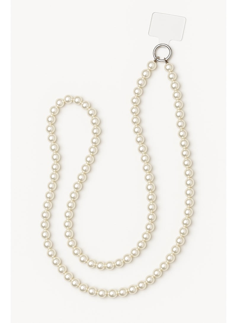 سلسلة موبايل لؤلؤ كلاسيكية – تصميم أنيق – مضادة للانزلاق – مناسبة لجميع الهواتف