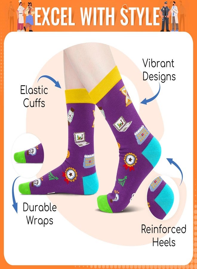 Happy Pop أفكار هدايا للمديرين من هابي بوب - جوارب هدايا للمدير العام لمشروع مكتبي أو عقاري للنساء والرجال - Image 2