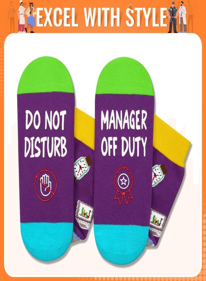 Happy Pop أفكار هدايا للمديرين من هابي بوب - جوارب هدايا للمدير العام لمشروع مكتبي أو عقاري للنساء والرجال - Image 4