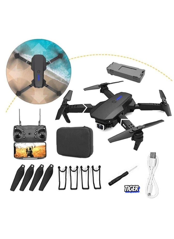 TIGER E88  Ayoo 4K Mini Drone with Dual Camera – The Ultimate Foldable RC Experience, 5G WiFi FPV, 60 Minutes Flight Time, Gesture Control, Easy to Fly, HD Video and Photos, Perfect for Beginners and Pros Alike - Image 1