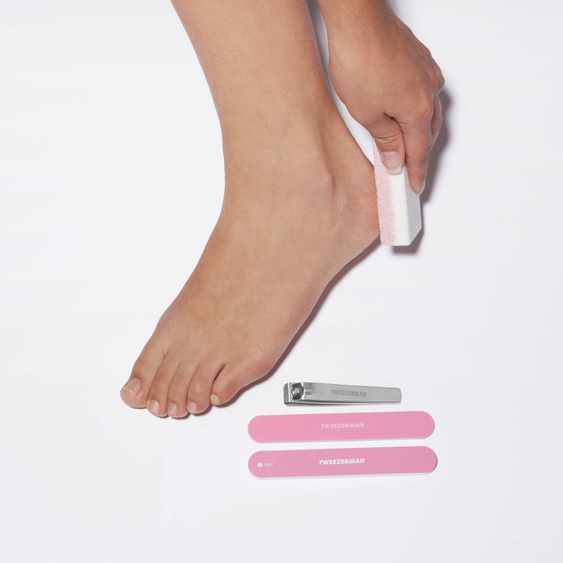 Tweezerman Exclusive Rose Tea Essential Pedicure Kit, 4 Piece set - Image 5