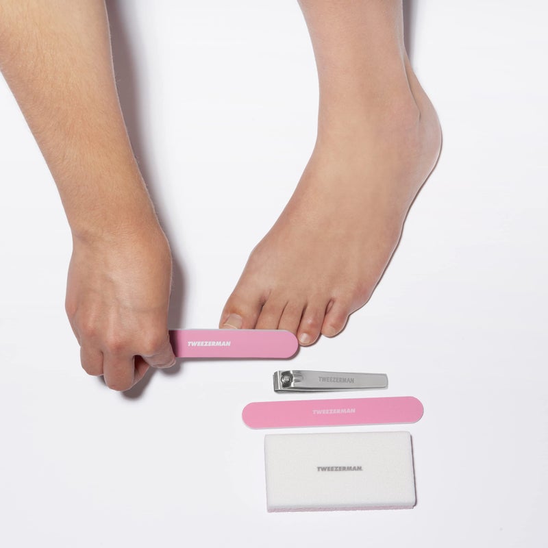 Tweezerman Exclusive Rose Tea Essential Pedicure Kit, 4 Piece set - Image 4